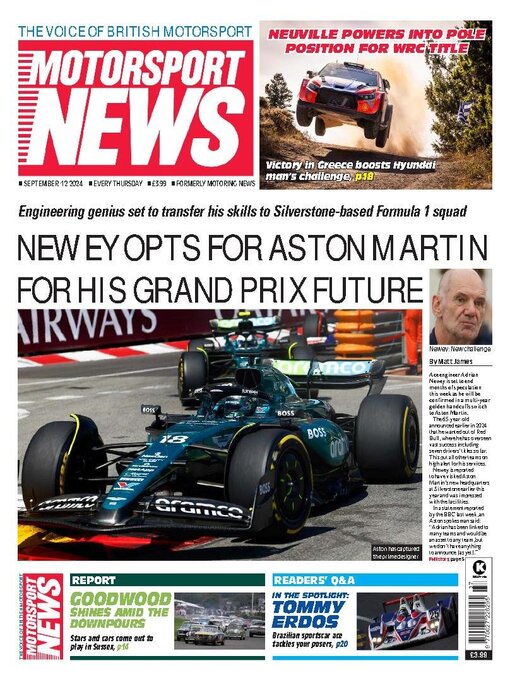 Title details for Motorsport News by Kelsey Publishing Ltd - Available